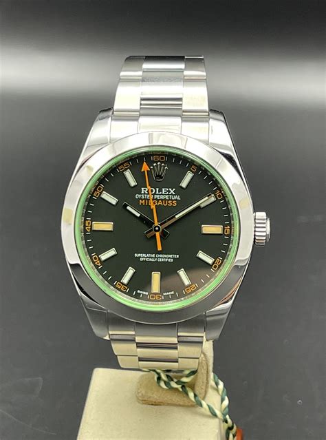 rolex oyster perpetual milgauss grün